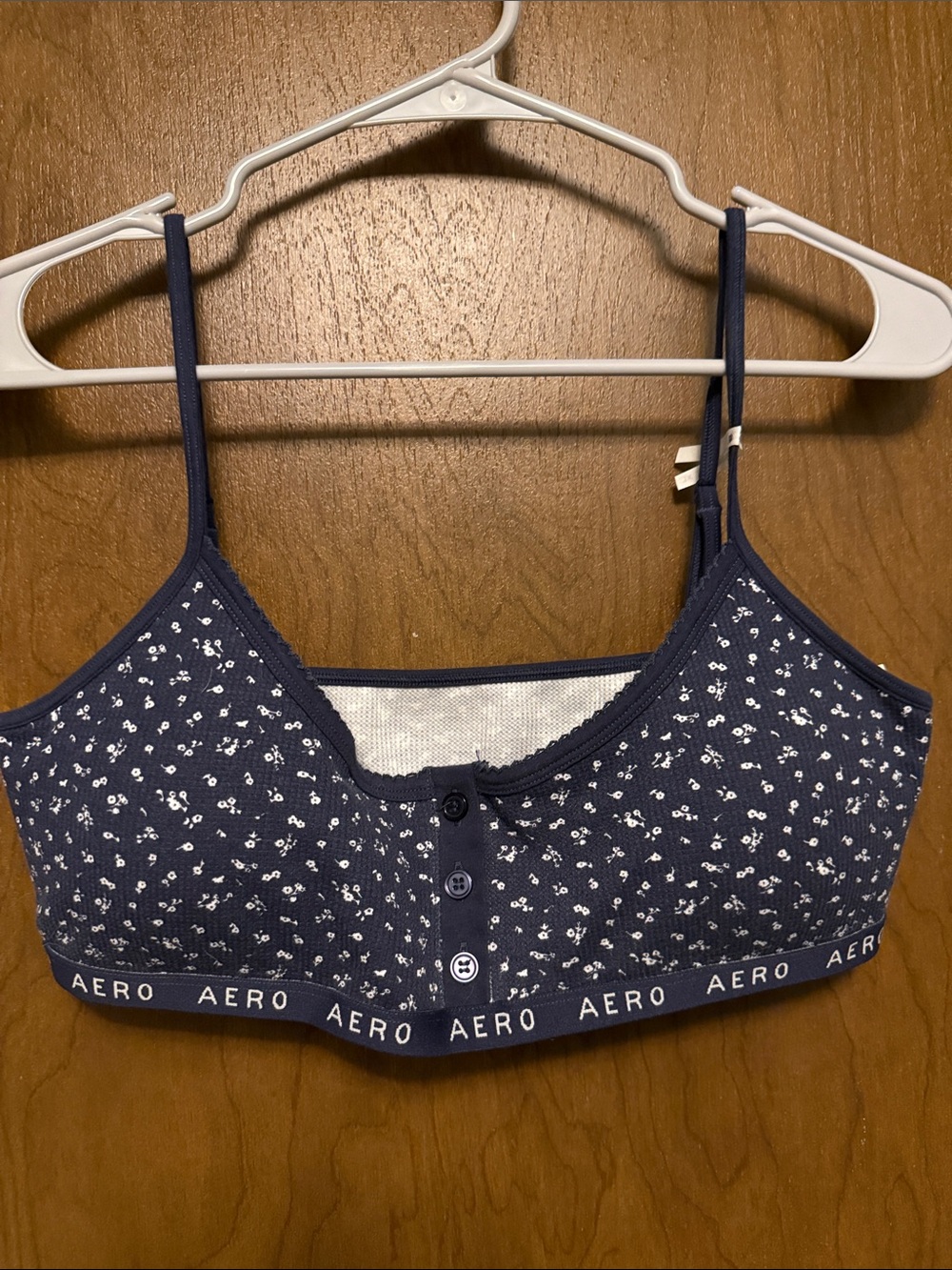NWT Aeropostale Navy Floral Bralette size XL - Women's Intimates